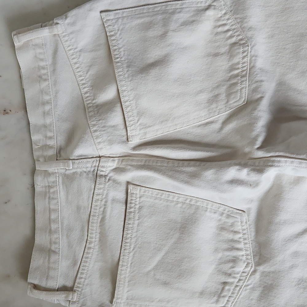 AGOLDE High Rise Straight Jeans in White - Picture 8 of 8